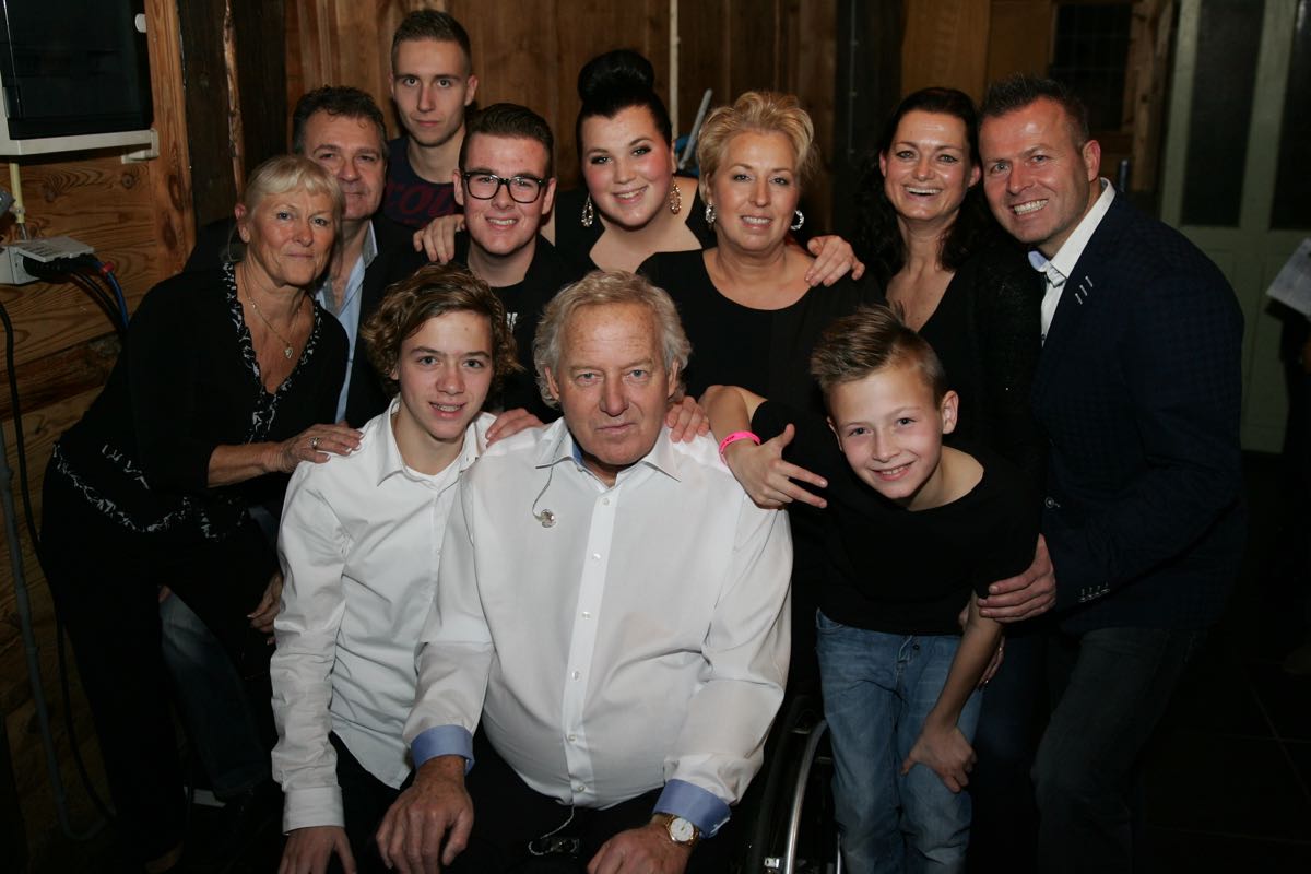 Christa Krommenhoek met familie